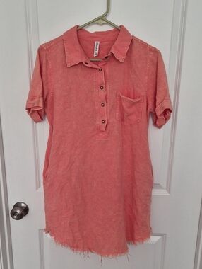 Pink/coral T-shirt Dress